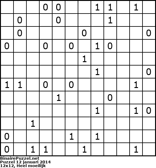 Binaire Puzzel