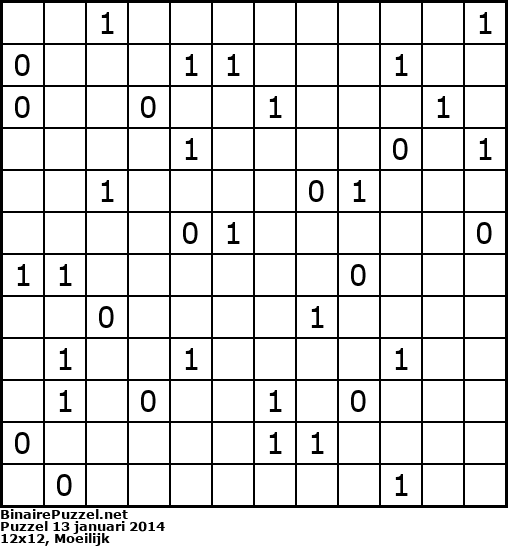 Binaire Puzzel