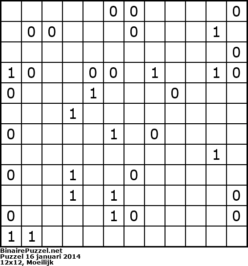 Binaire Puzzel