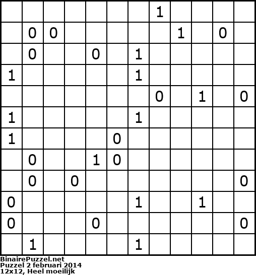 Binaire Puzzel