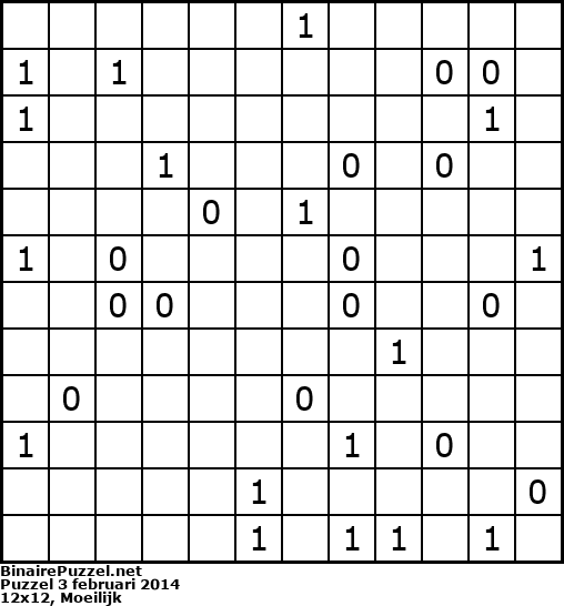 Binaire Puzzel