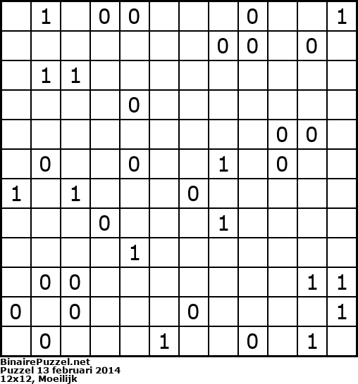 Binaire Puzzel