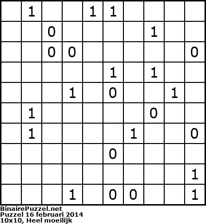 Binaire Puzzel