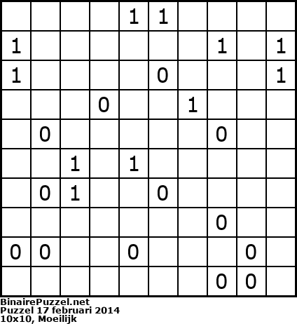 Binaire Puzzel