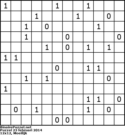 Binaire Puzzel