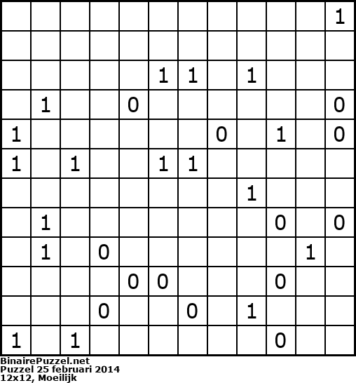 Binaire Puzzel