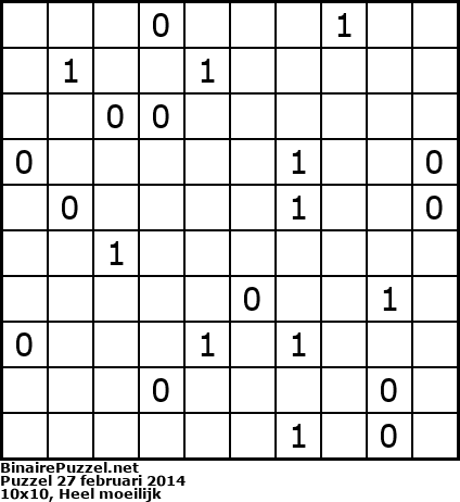 Binaire Puzzel