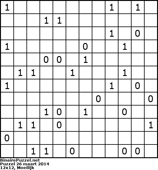 Binaire Puzzel