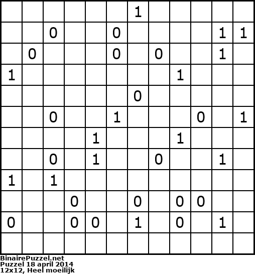 Binaire Puzzel