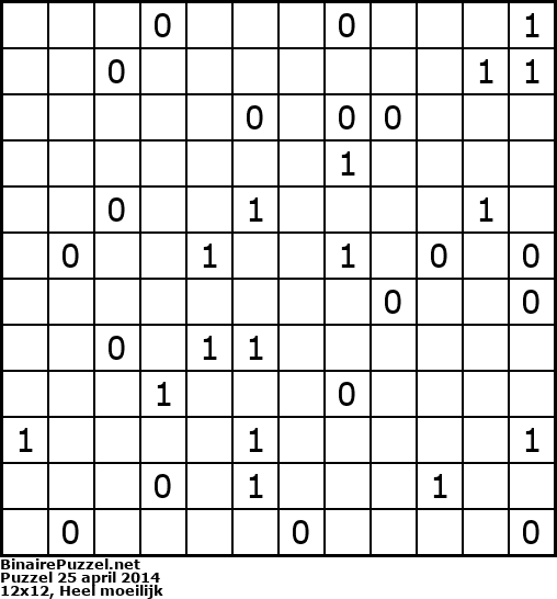 Binaire Puzzel