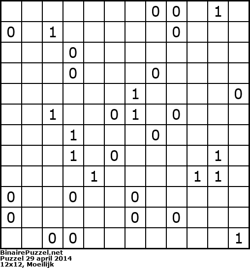 Binaire Puzzel