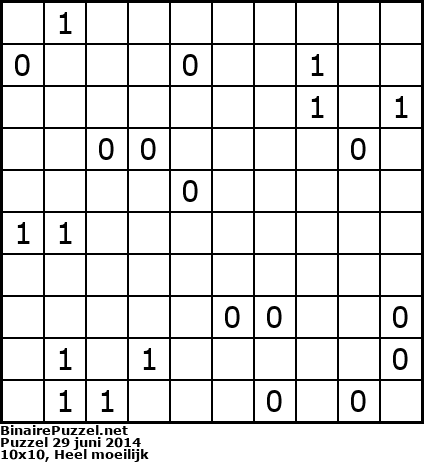 Binaire Puzzel