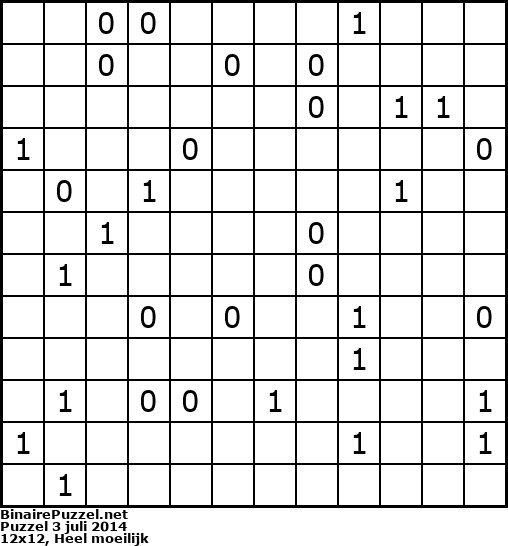 Binaire Puzzel