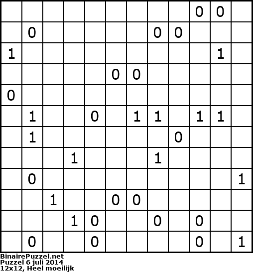 Binaire Puzzel