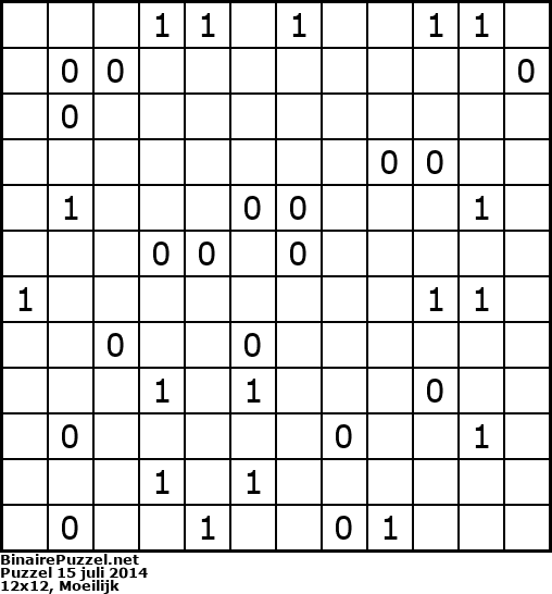 Binaire Puzzel