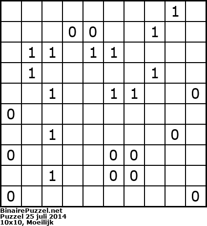 Binaire Puzzel