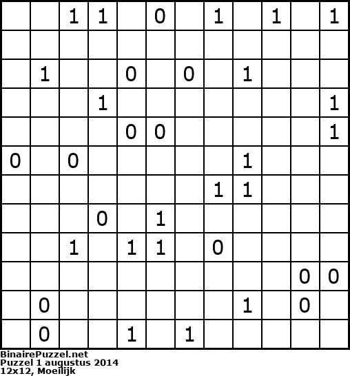 Binaire Puzzel