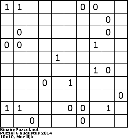 Binaire Puzzel
