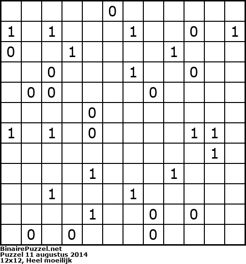 Binaire Puzzel