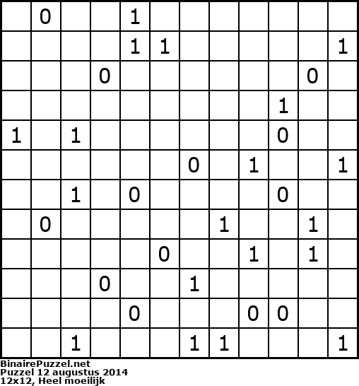 Binaire Puzzel