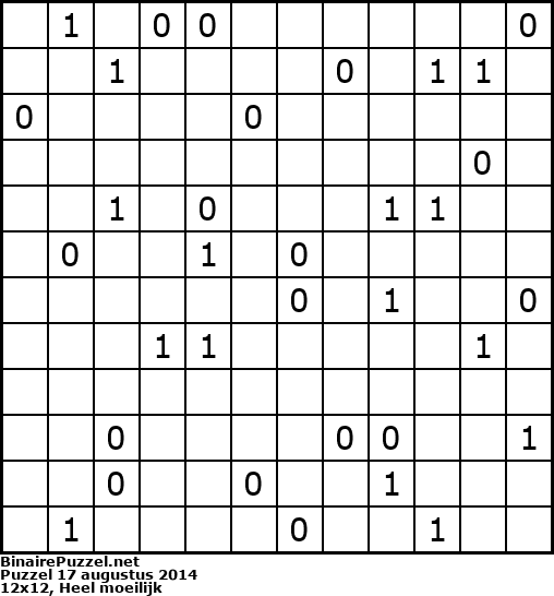Binaire Puzzel