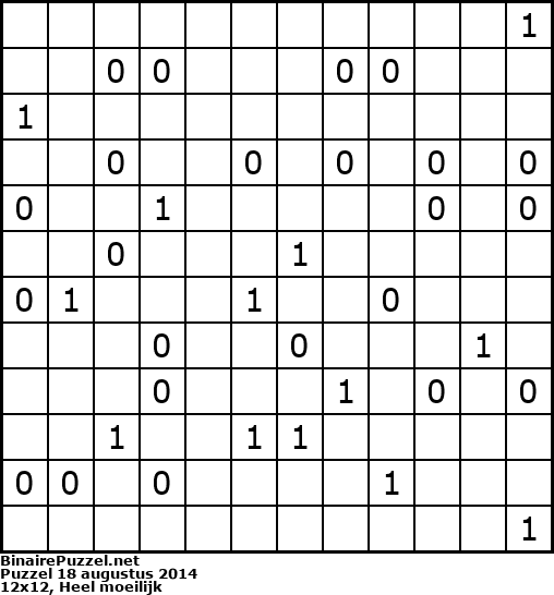 Binaire Puzzel