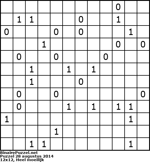 Binaire Puzzel