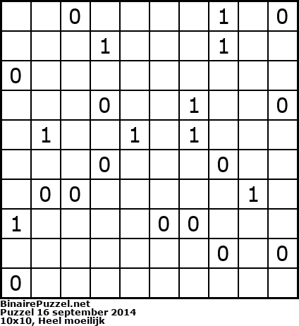 Binaire Puzzel