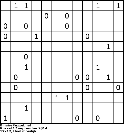 Binaire Puzzel