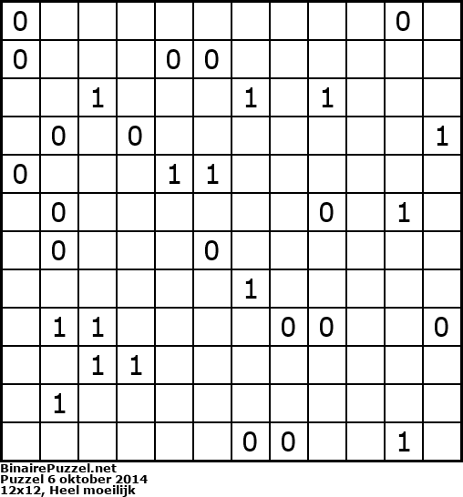 Binaire Puzzel
