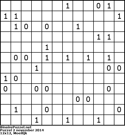 Binaire Puzzel