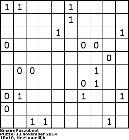 Binaire Puzzel