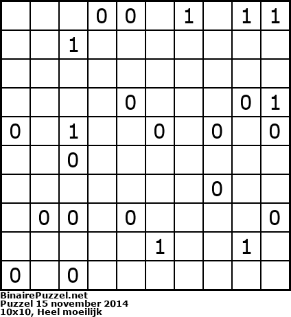 Binaire Puzzel
