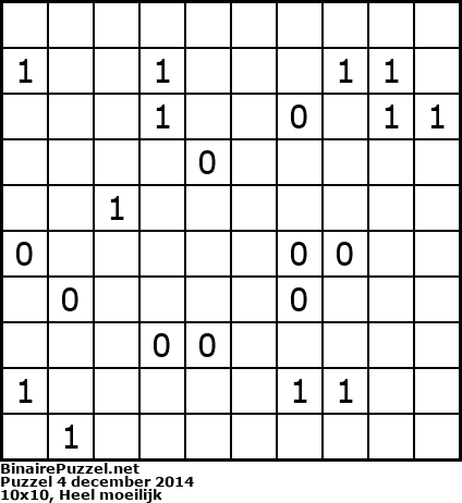 Binaire Puzzel