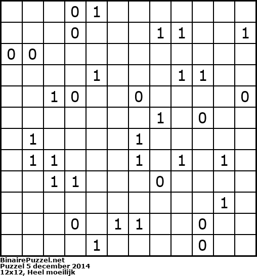Binaire Puzzel