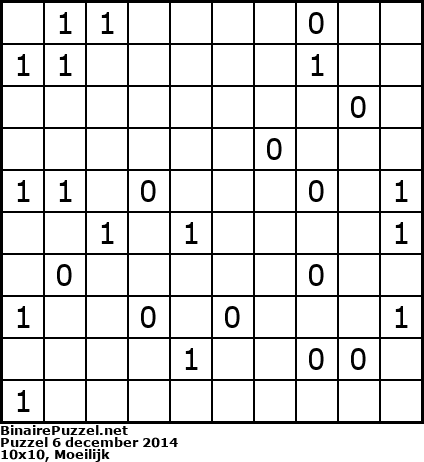 Binaire Puzzel