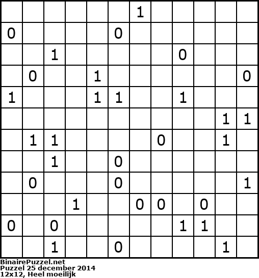Binaire Puzzel