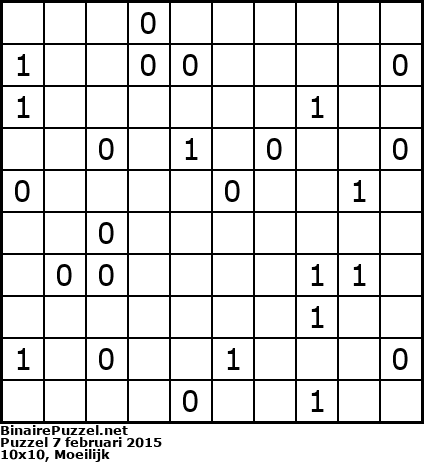 Binaire Puzzel
