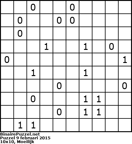 Binaire Puzzel