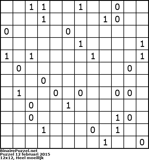 Binaire Puzzel