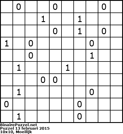 Binaire Puzzel