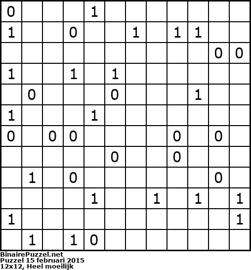 Binaire Puzzel