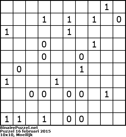 Binaire Puzzel