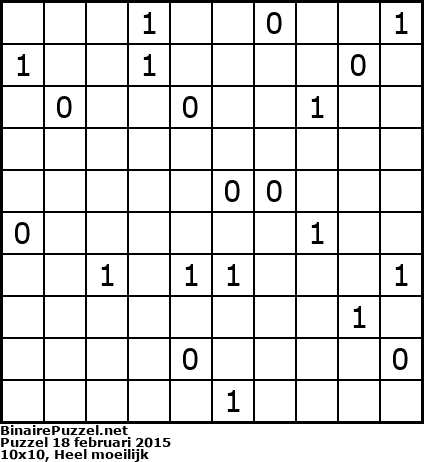 Binaire Puzzel