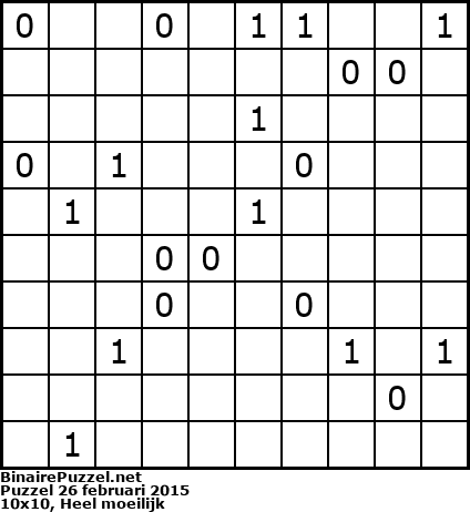 Binaire Puzzel