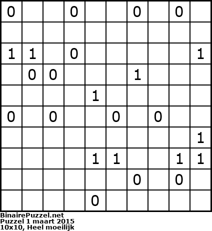 Binaire Puzzel