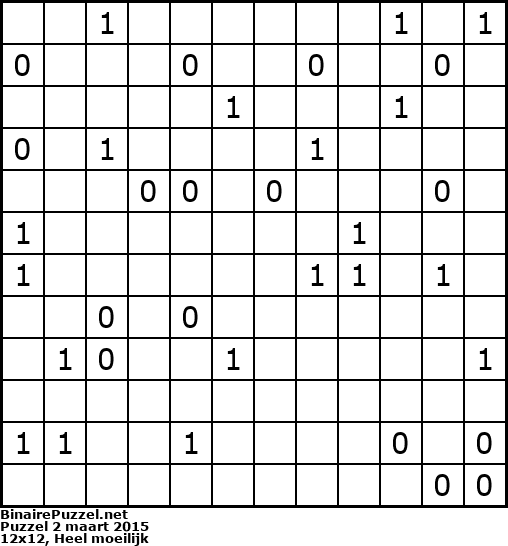 Binaire Puzzel