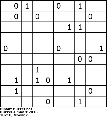 Binaire Puzzel