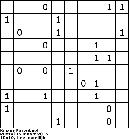 Binaire Puzzel