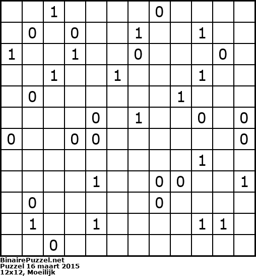 Binaire Puzzel